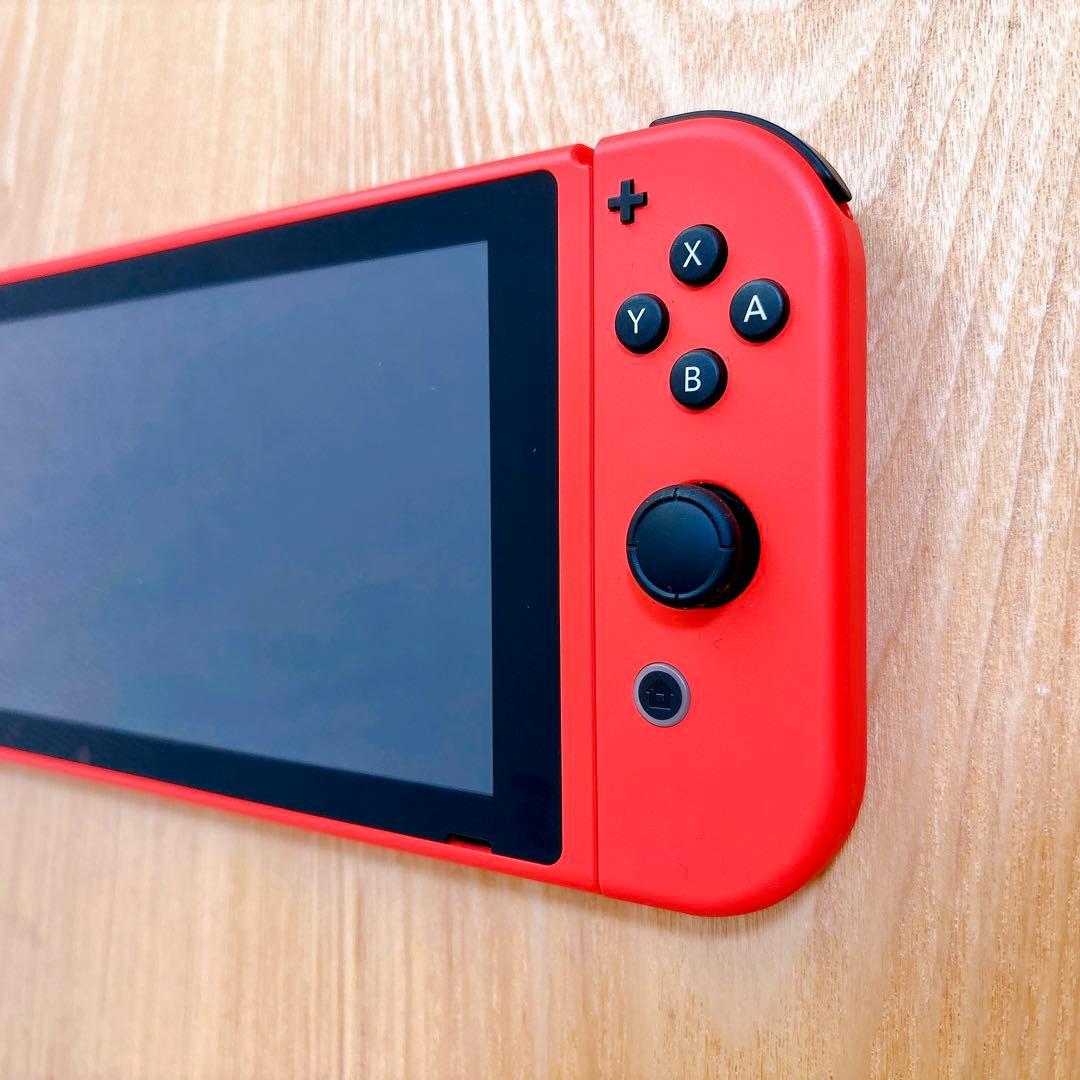 【未使用に近い】 バッテリー強化版 Nintendo Switch 本体 マリオ