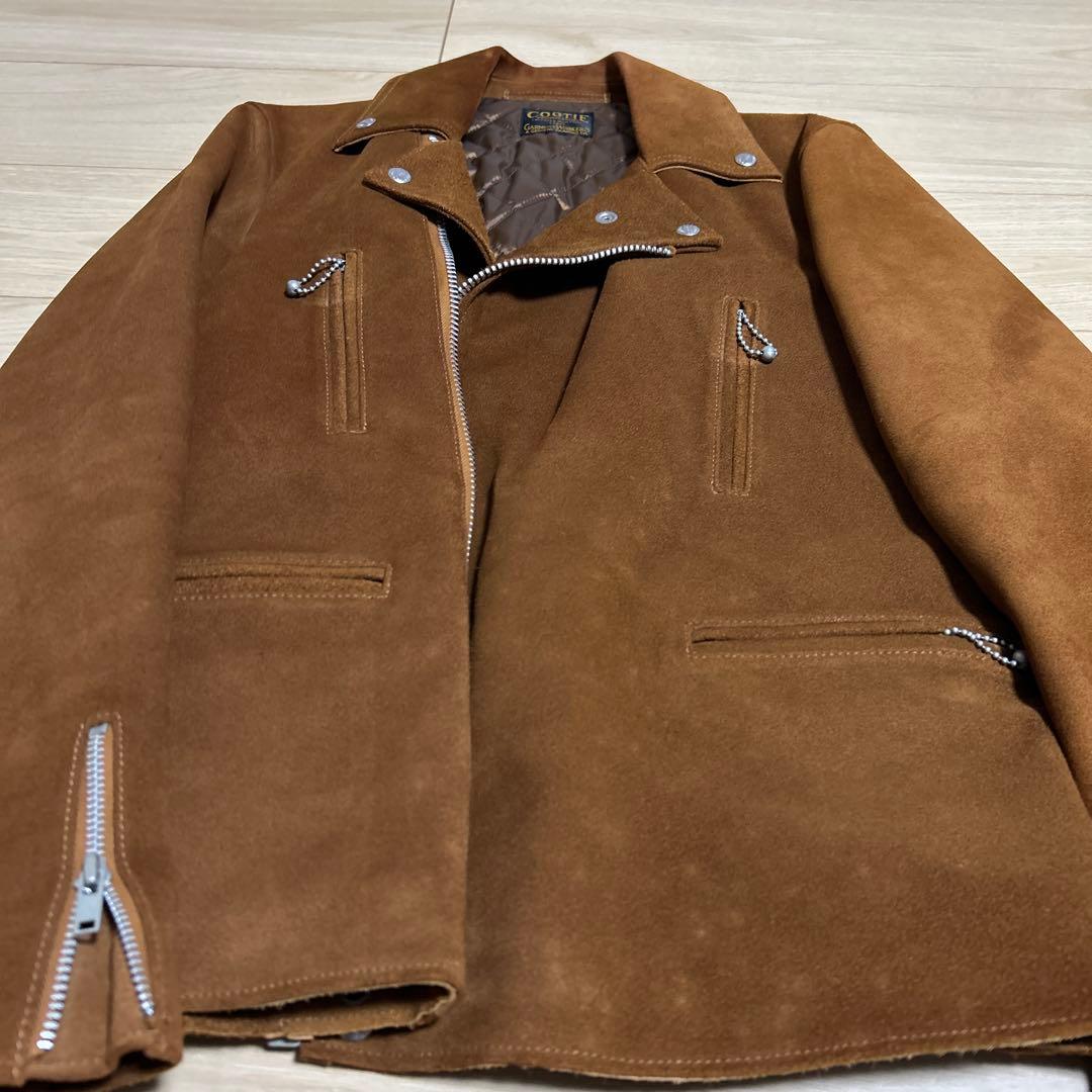 し*お様 定価143,000 COOTIE スウェードレザー ダブルライダースジ