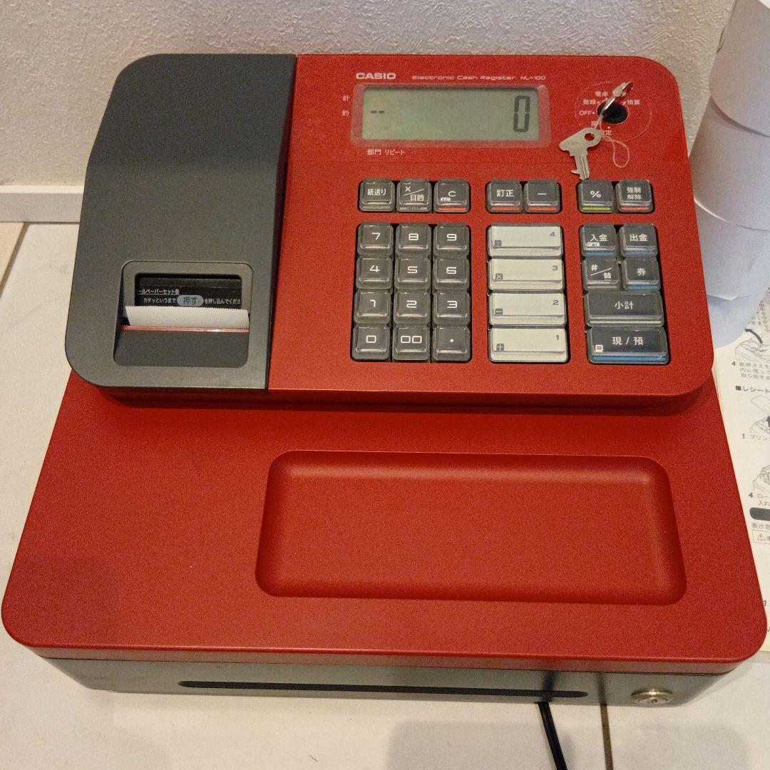 CASIO NL-100 電子レジスター レッド