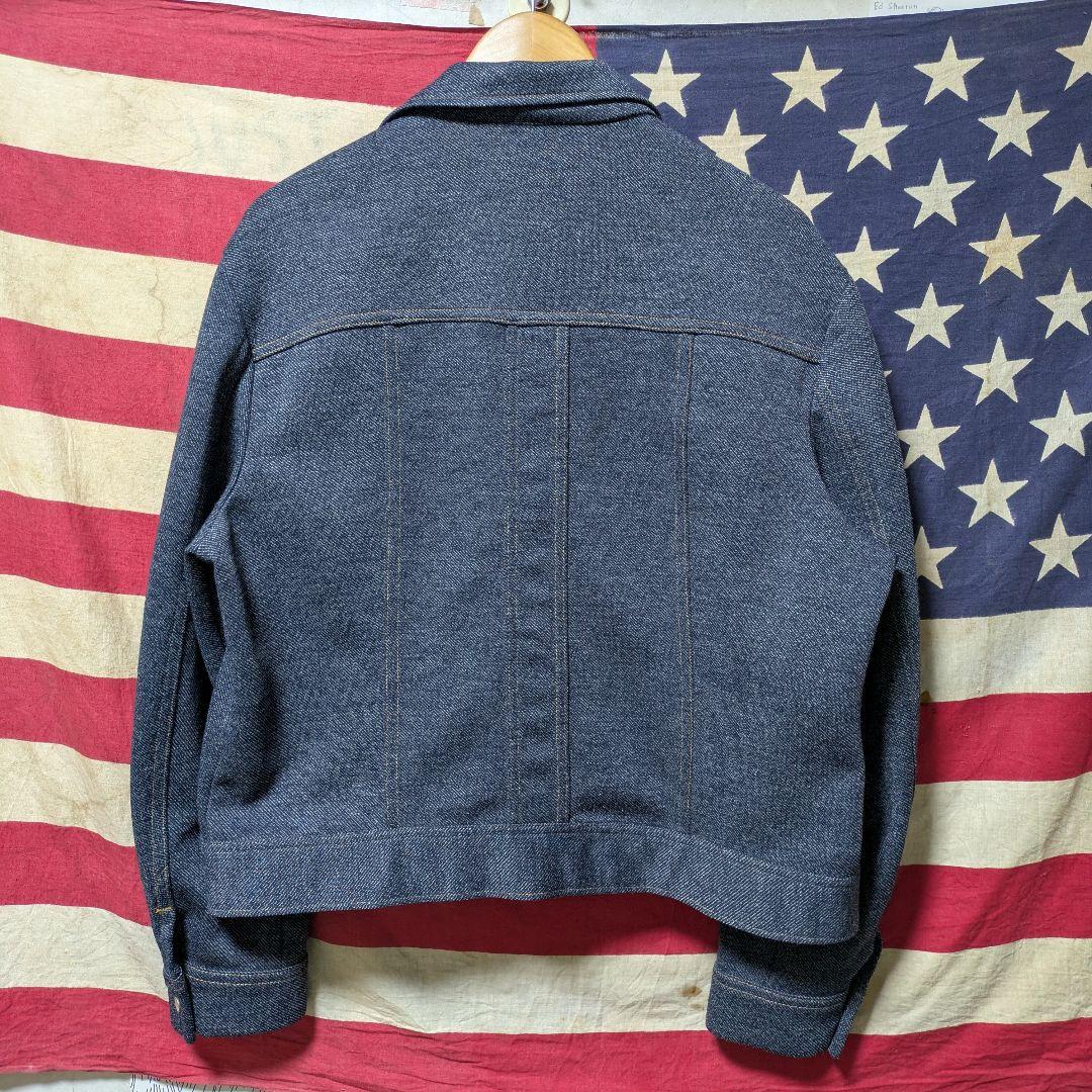 70s Lee 開襟短丈デカ襟ポリシャツジャケット USA製