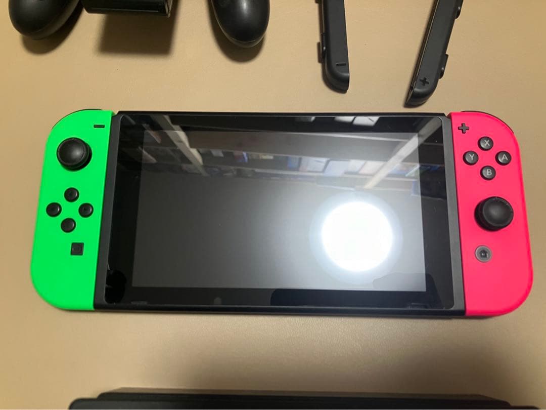 Nintendo Switch 本体 グリーン/ピンク スプラトゥーン2モデル
