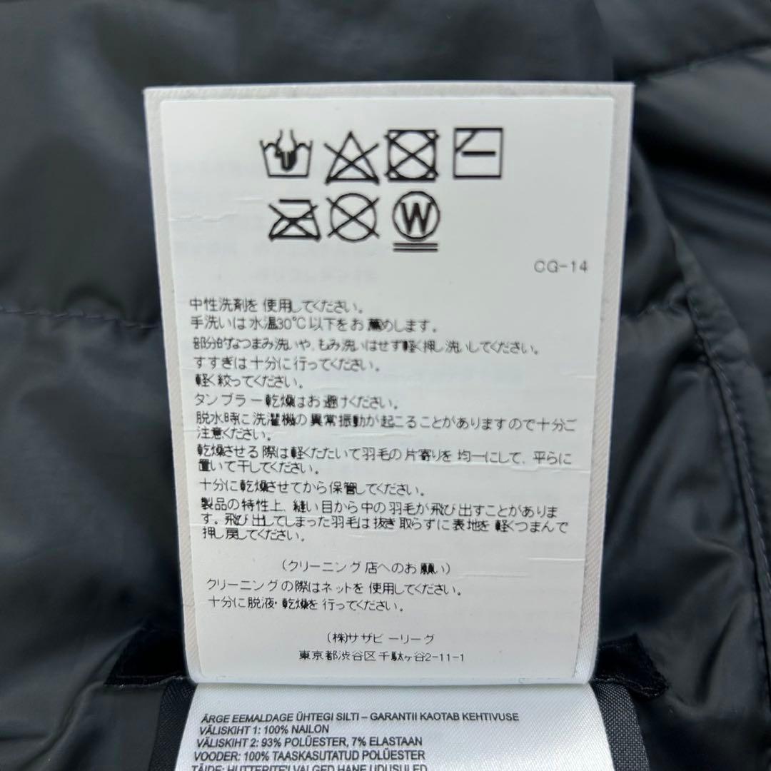 5720【美品】カナダグース☆刺繍ロゴダウンベスト 人気黒 即完売注意