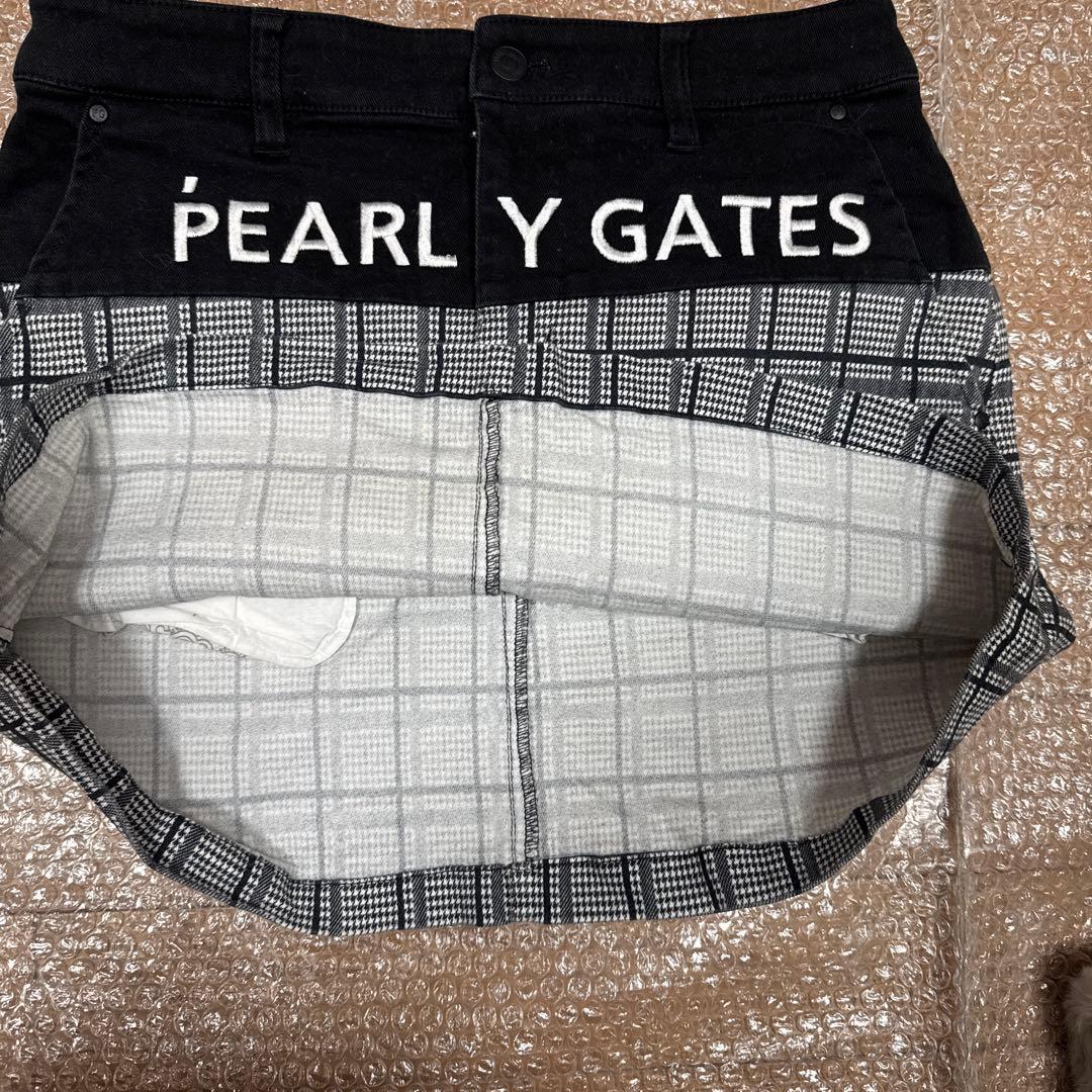 本日迄PEARLGATES他ロゴ刺繍スカート＋レッグウォーマーサイズ1新品未使用