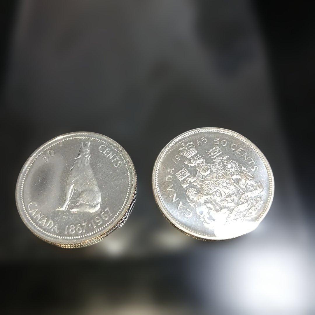 カナダプルーフ銀貨ヤングエリザベス×2枚セット