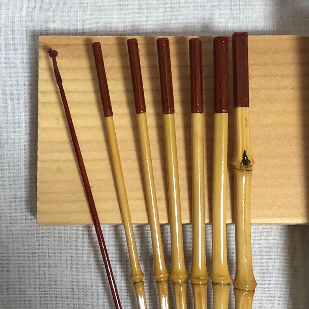 手作りタナゴ竿　竹筒付き