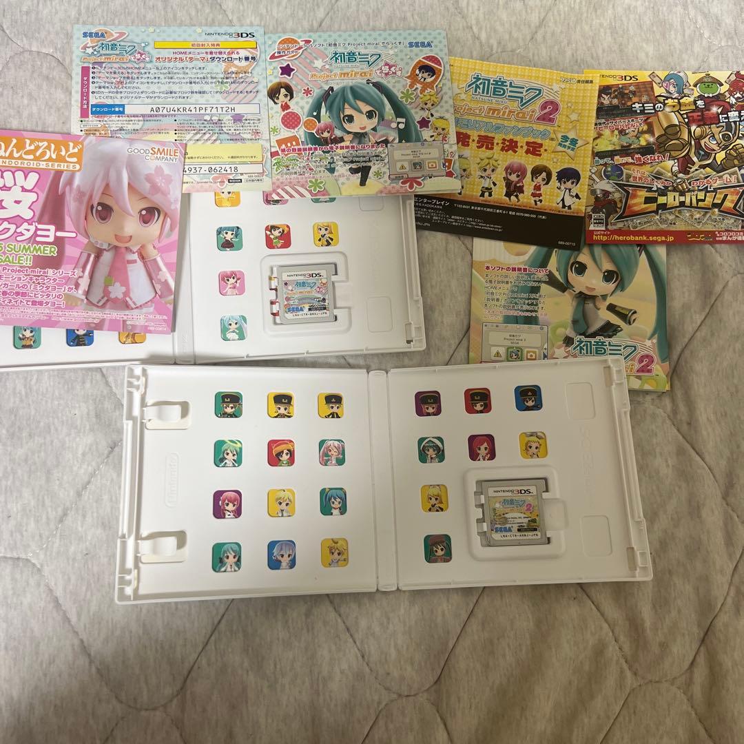 3DS 初音ミク Project mirai 2、でらっくすの2点セット