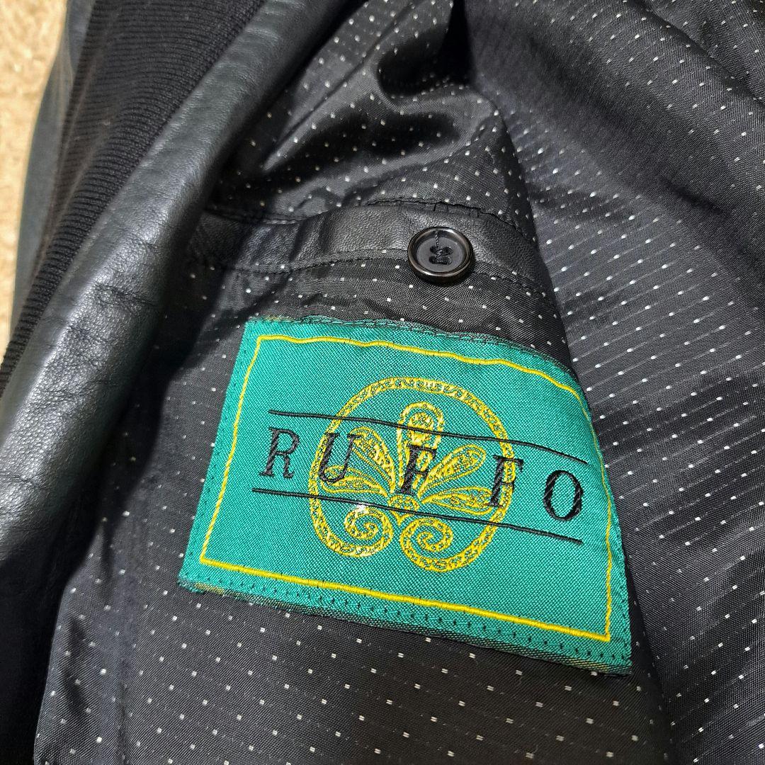 RUFFO ルッフォ　レザージャケット　黒 ブラック