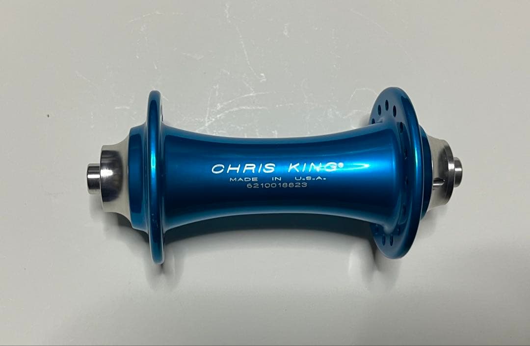 クリスキング　R45 フロントハブ　ターコイズ艶あり