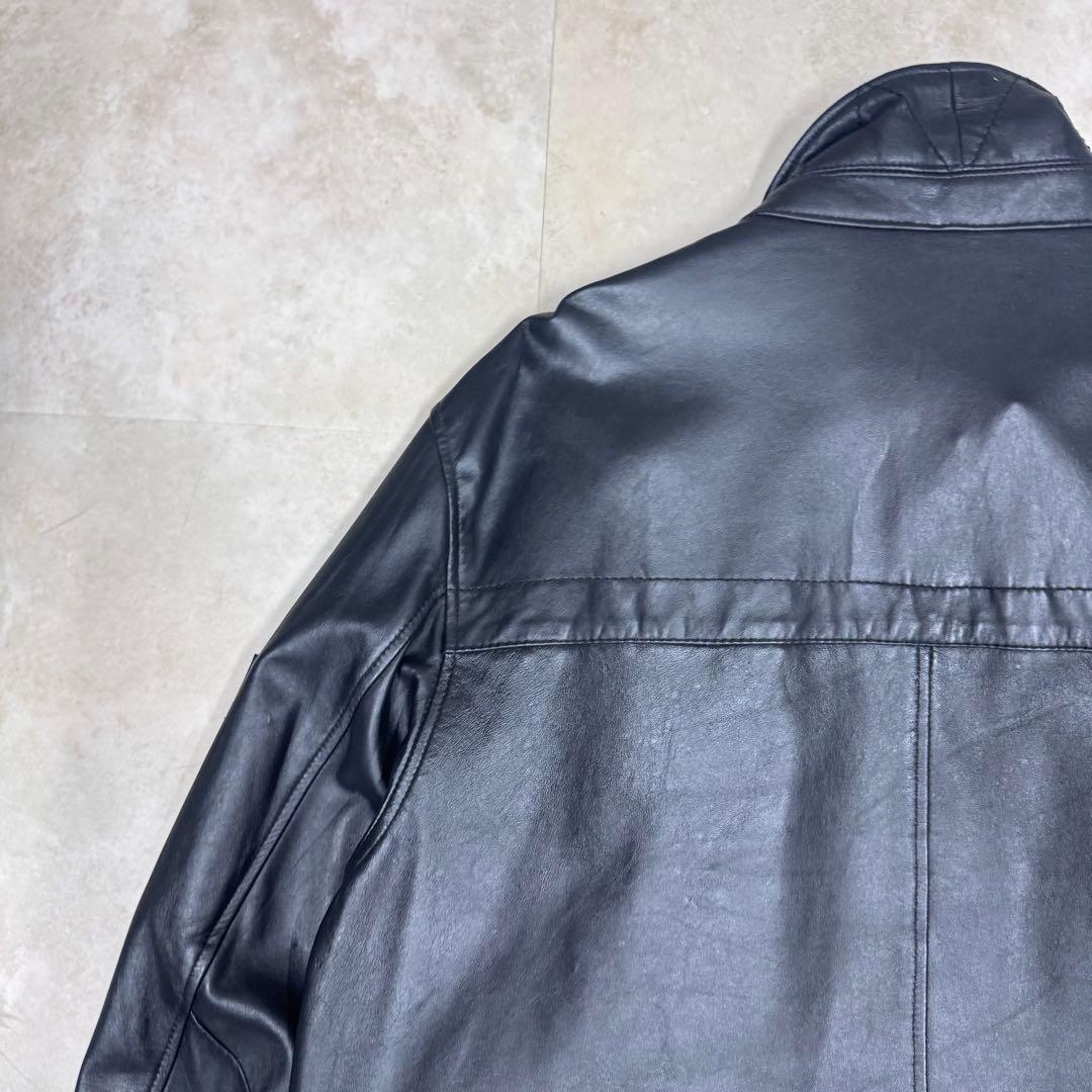 90s コロンビア リアルレザージャケット ブラック XL シングル