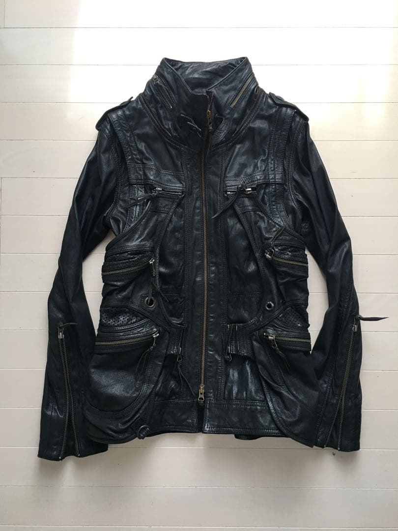 14th addiction トランスフォーム ライダース ジャケット