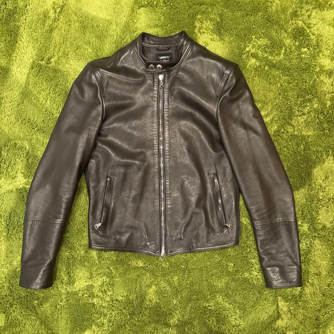 【希少】EMMETI H UOMO 44 ラムレザー ブラック 干場別注