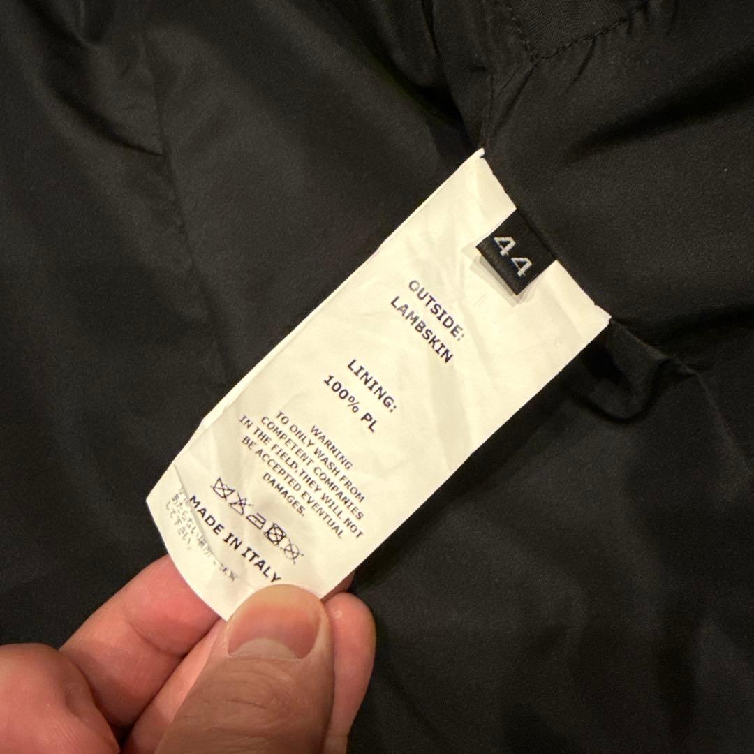 【希少】EMMETI H UOMO 44 ラムレザー ブラック 干場別注