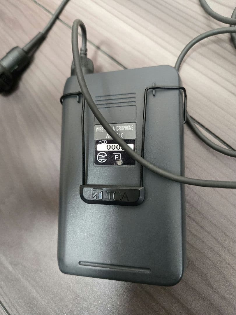 【TOA】無線ワイヤレスマイクロフォンWM-1310ピンマイクタイピン