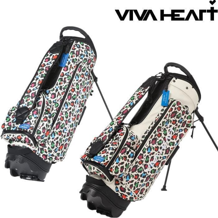 新品 VIVA HEART ビバハート スタンド キャディバッグ オフホワイト