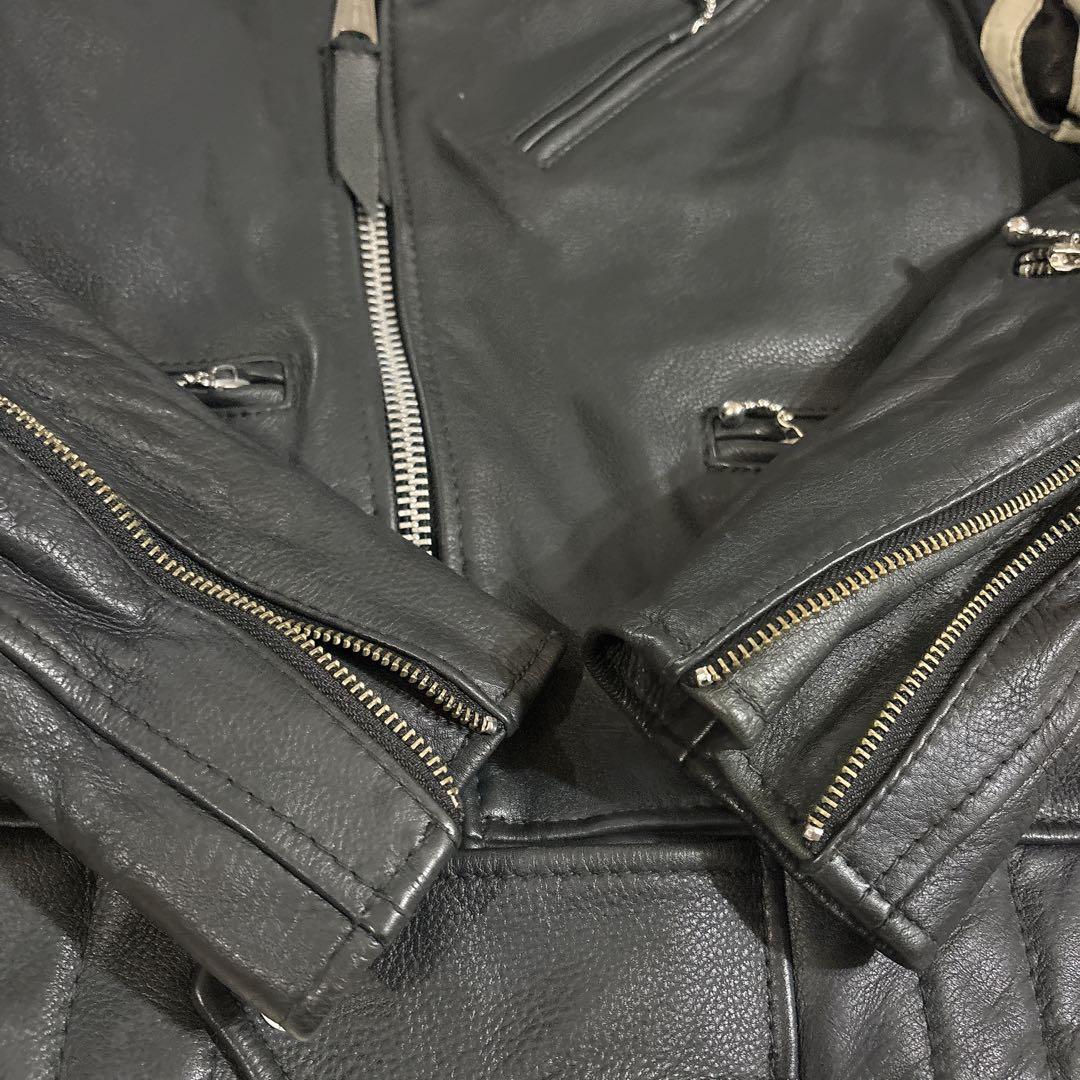 Schott ショット ボア ダブルライダース レザージャケット ブラック M