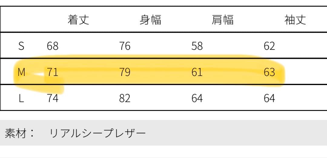 m*_様 ［ OPENING ACT ］リアルシープレザージップアップブルゾン