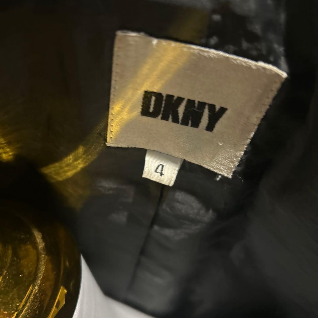 DKNY ブラックレザージャケット　USA製