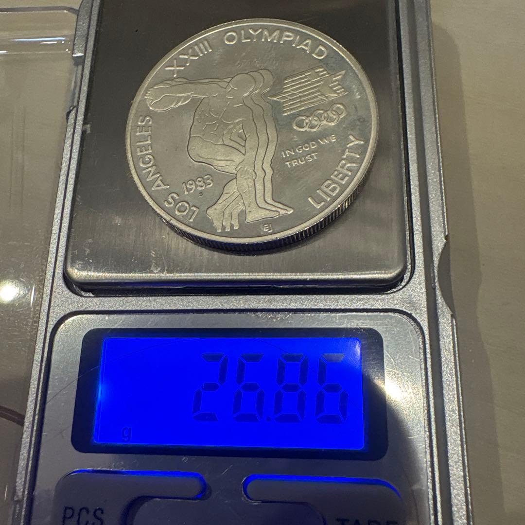 1983年 ロサンゼルス五輪記念 1ドル銀貨 プルーフ 銀900