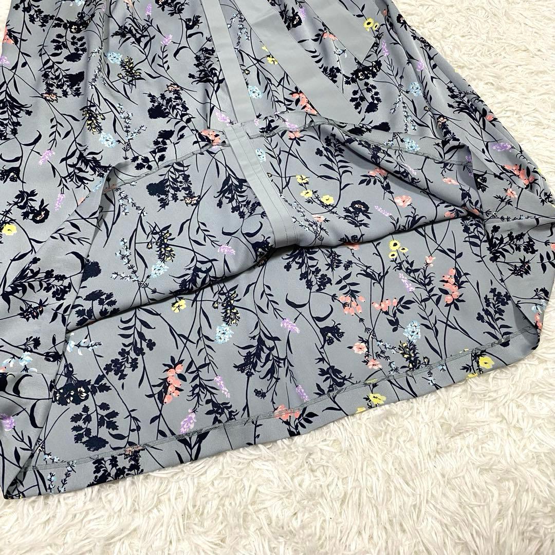 新品✨完売品✨自由区　ハーバルフロープリント8分袖 ワンピース　ロングマキシ丈