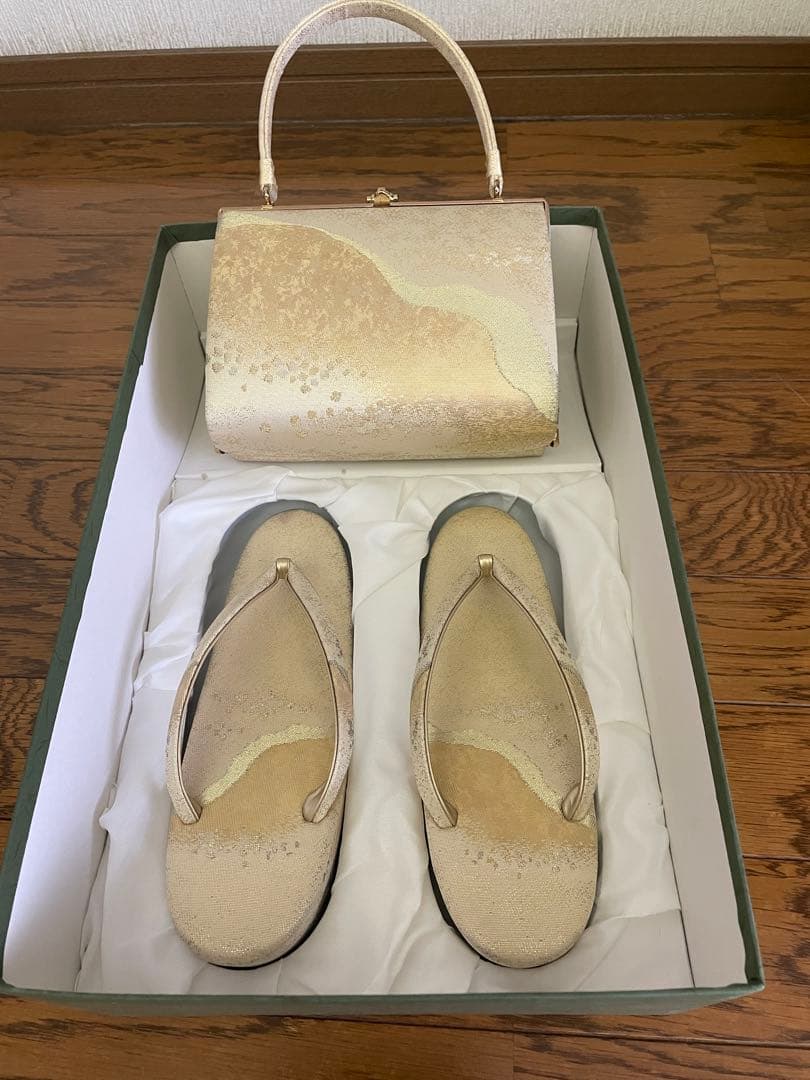 おき宗　和装バッグ　草履　セット
