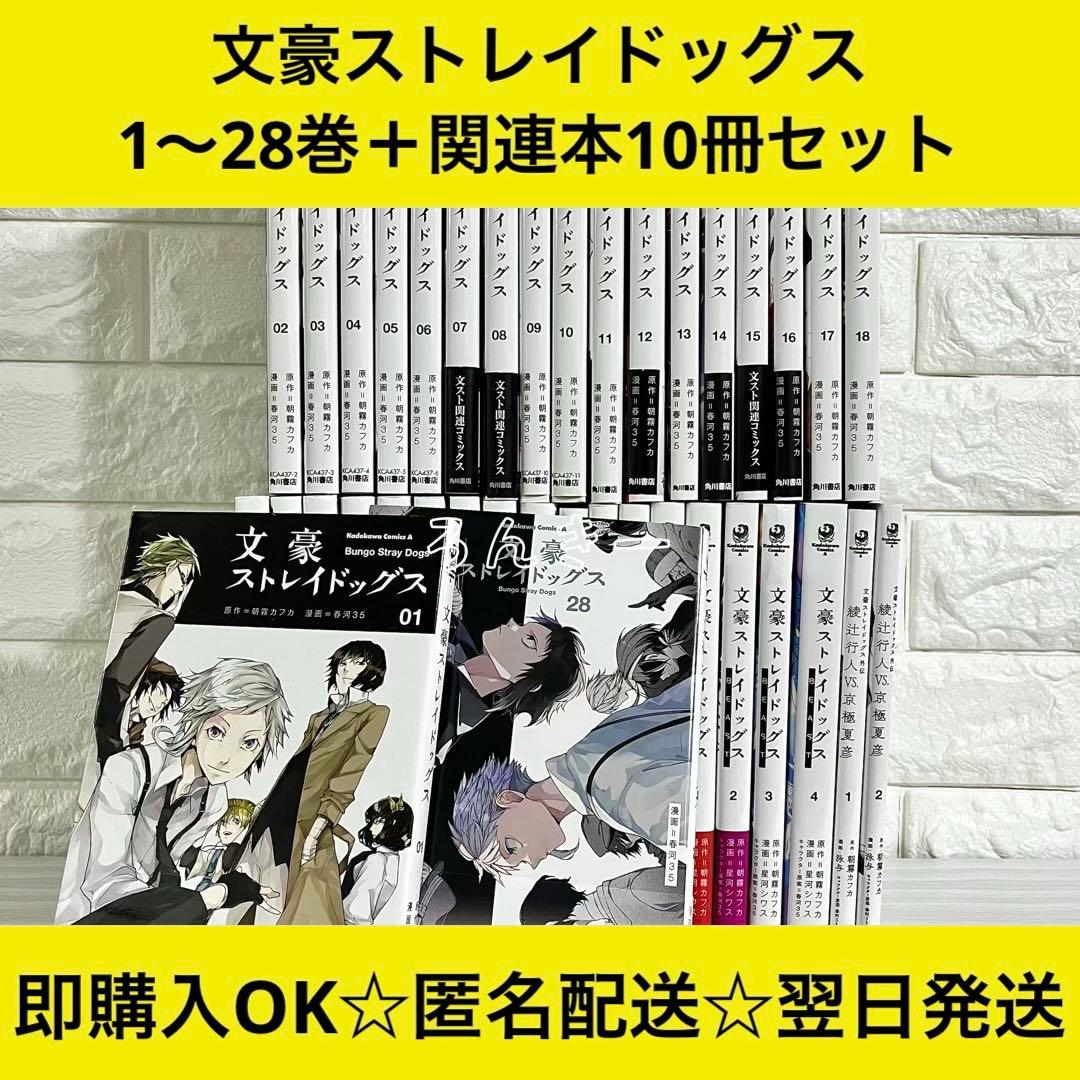文豪ストレイドッグス 文スト 漫画 1〜28巻＋関連本10冊 全巻セット