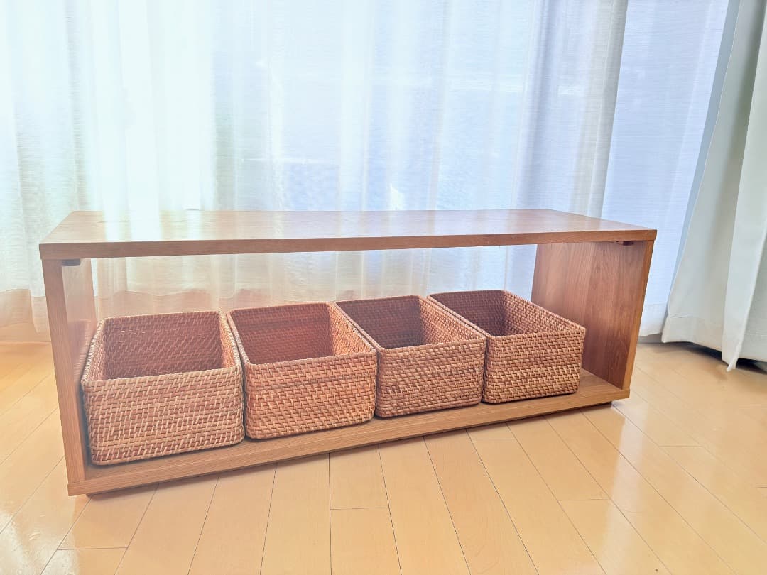 【廃盤品希少】無印良品　テーブルベンチ