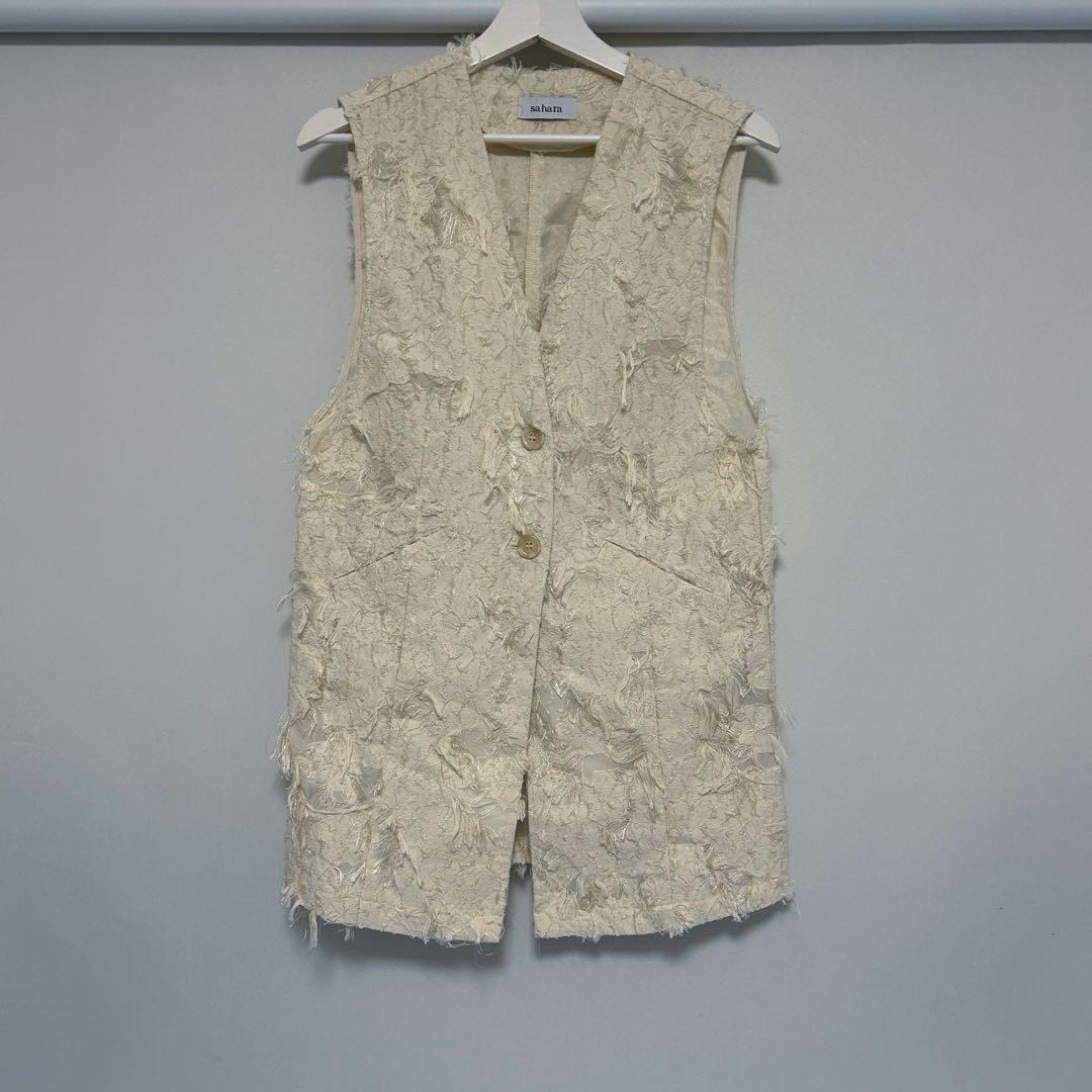 Sahara Cut Jacquard Vest/カットジャガードベスト