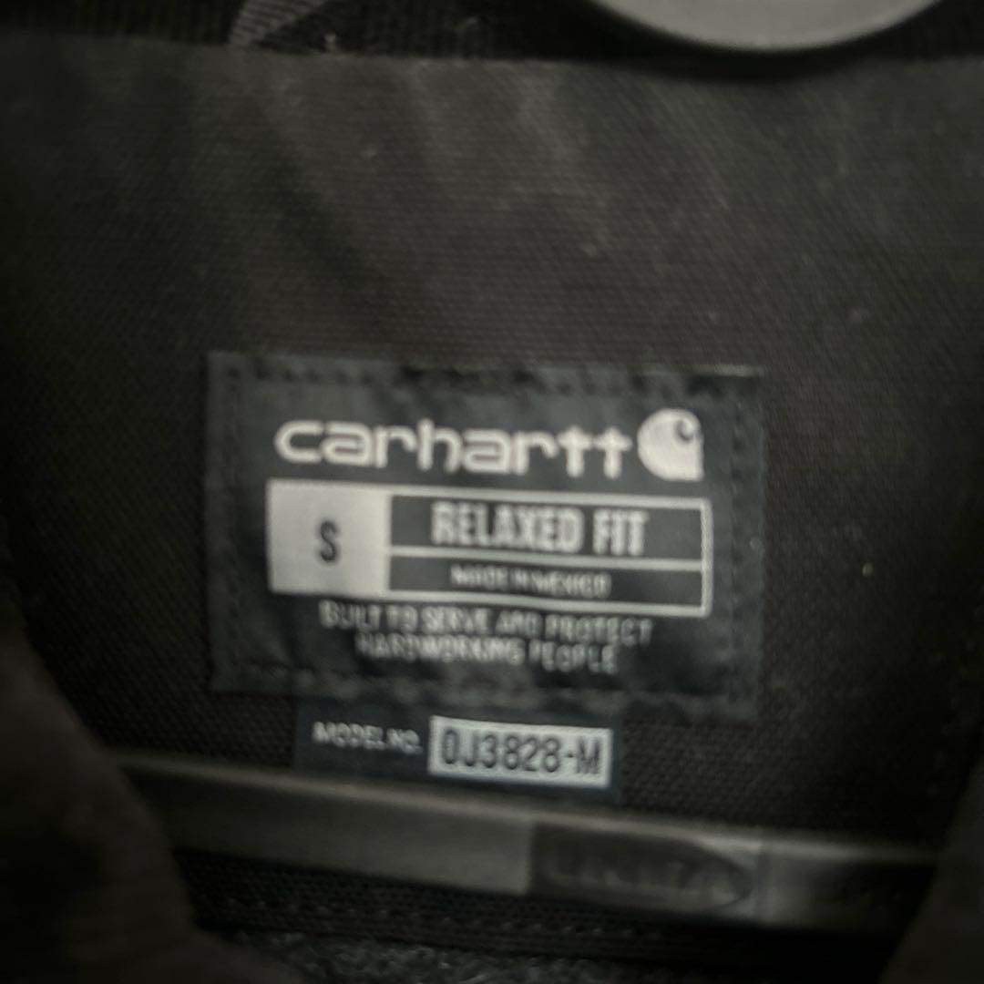 carhartt リラックスフィット ブラックジャケット S
