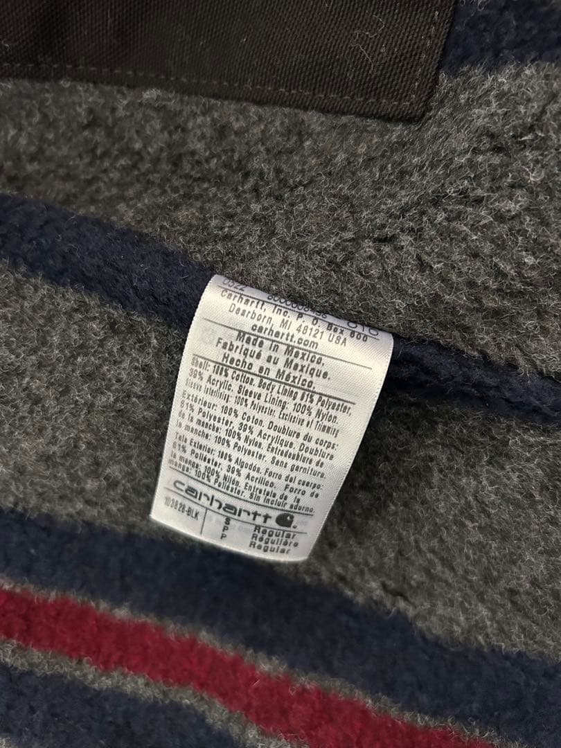 carhartt リラックスフィット ブラックジャケット S