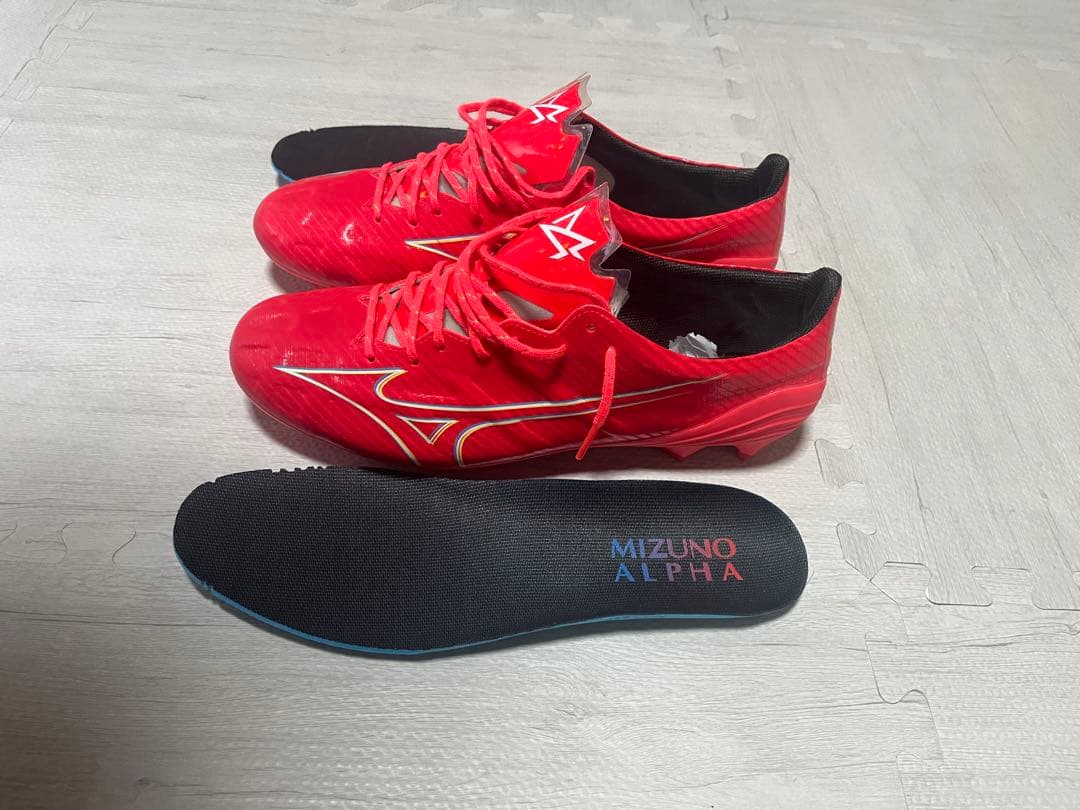 Mizuno Alpha eliteサッカーシューズ 27.5cm レッド