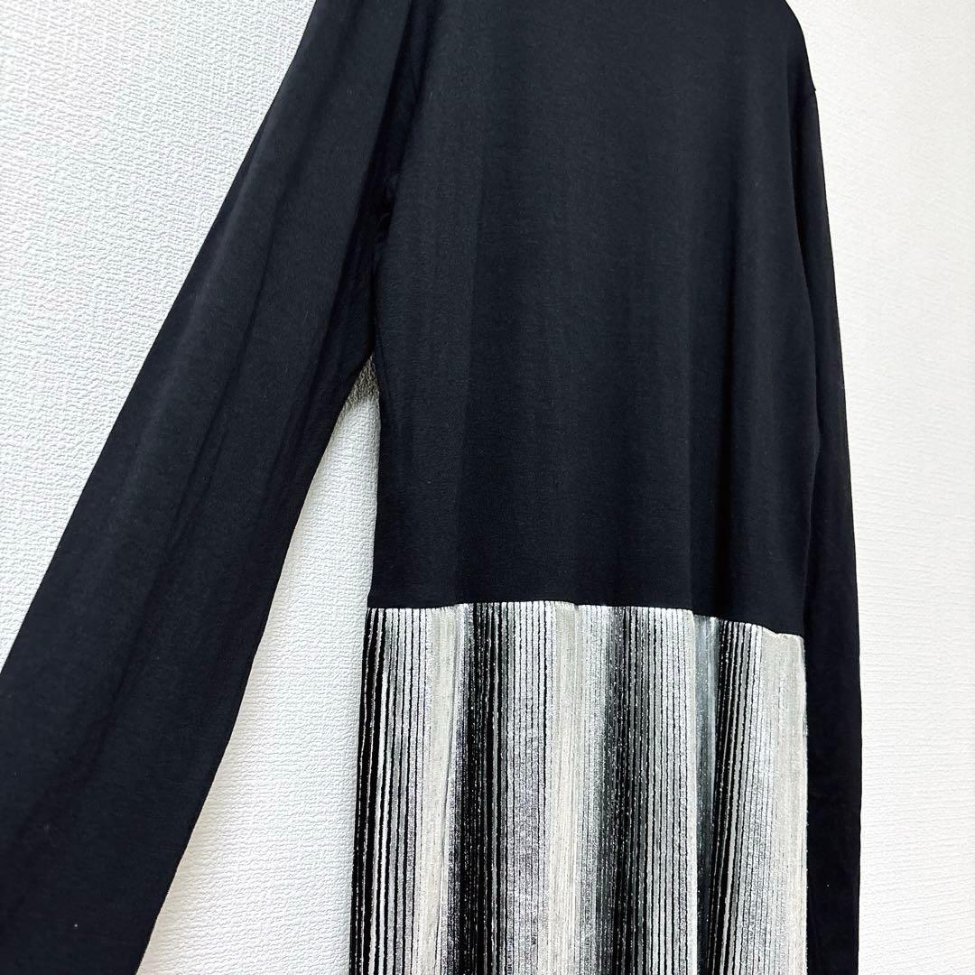 新品　agnes b. アニエスベー　プリーツドッキングワンピース　L