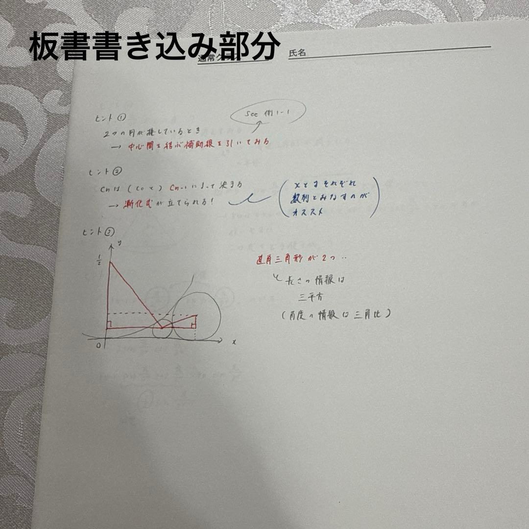 鉄緑会高2数学　夏期講習・冬期講習　類題演習・全プリント付き