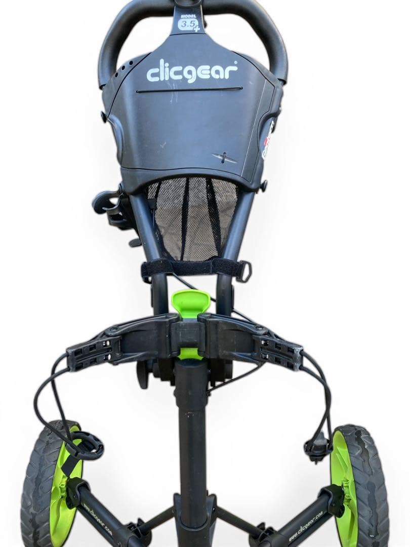 【clicgear】3.5+ ゴルフ用手押しカート　オプション付き