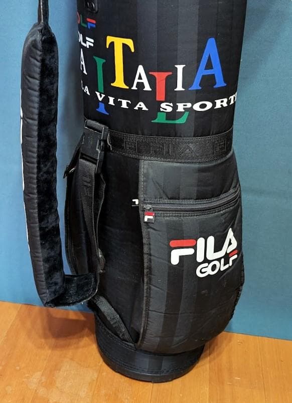 珍品！フィラ「FILA ゴルフキャディバッグ」ロケット型