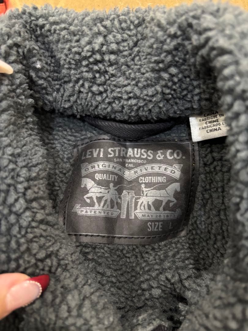 Levi's シェルパトラッカージャケット ブラック デニムジャケット