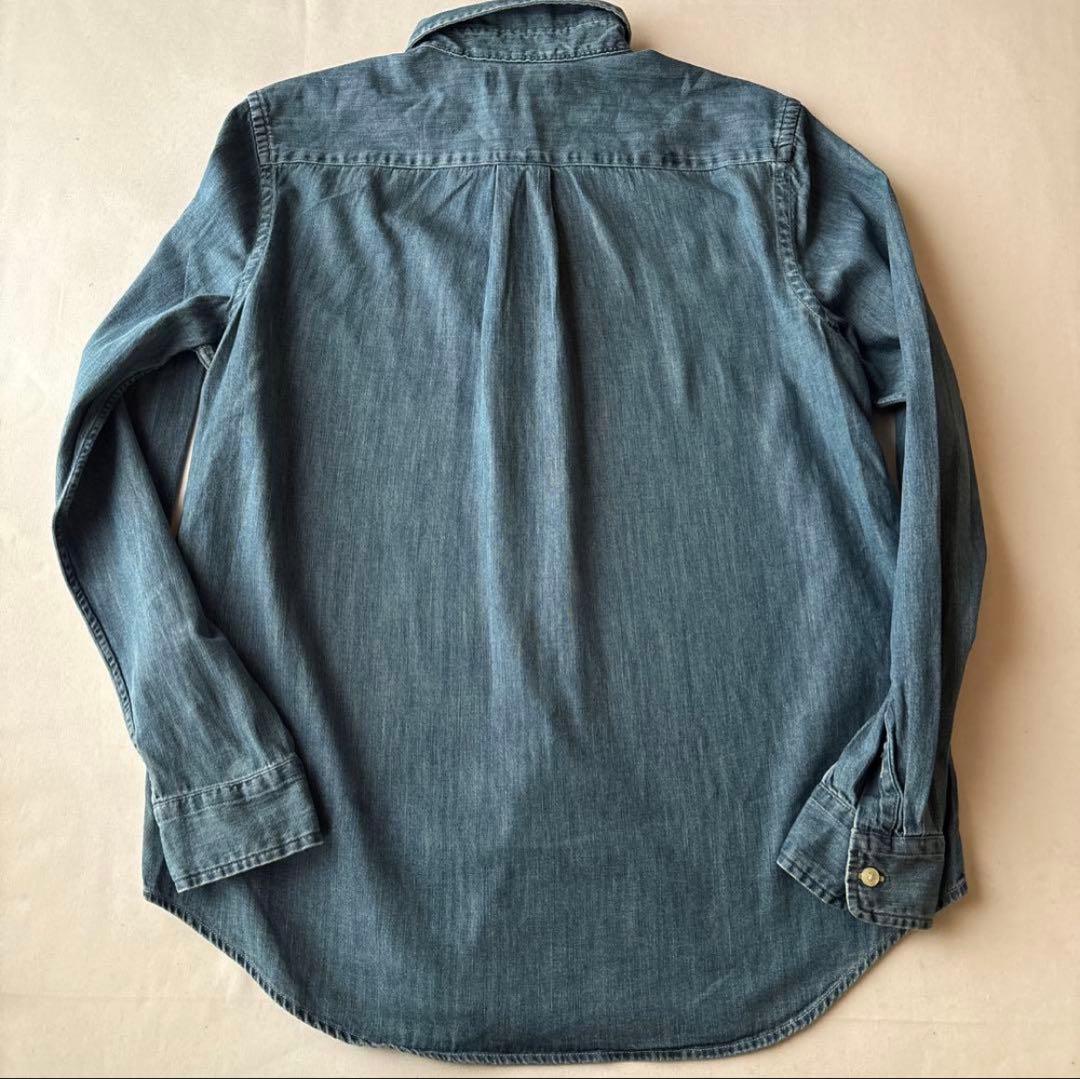 B382新品レディース可能RalphLaurenダンガリーシャツUSボーイズXL