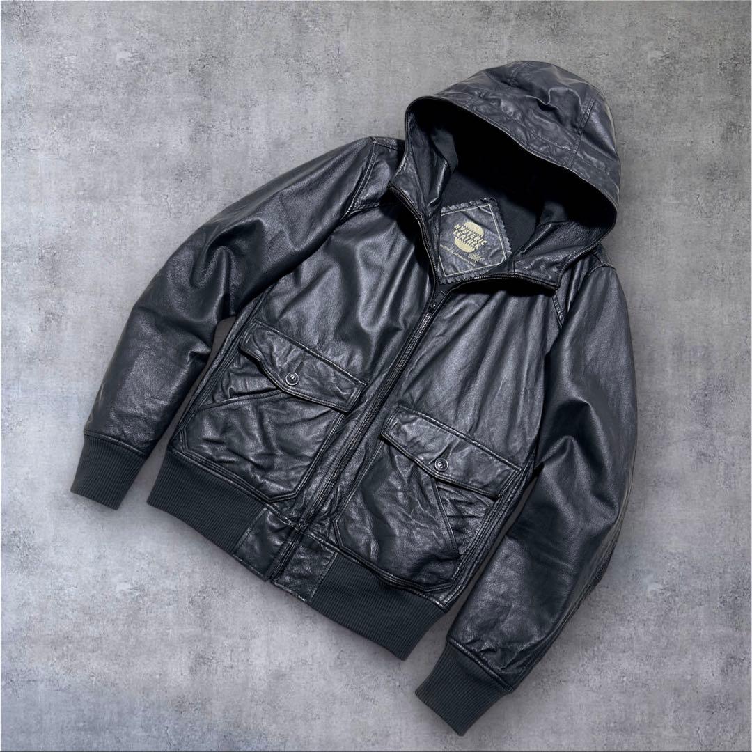 HYSTERIC GLAMOUR フーデッド レザージャケット S ヒスグラ