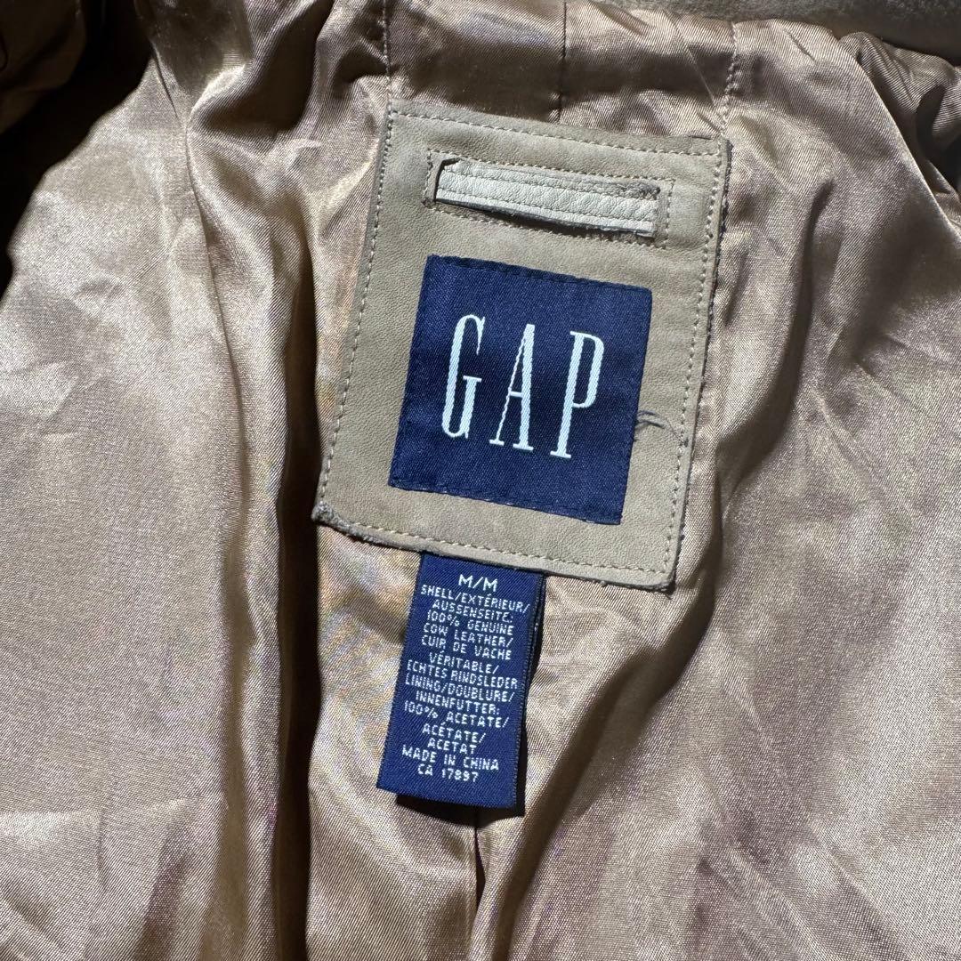 2003 00’s OLD GAP vintage leather jacket