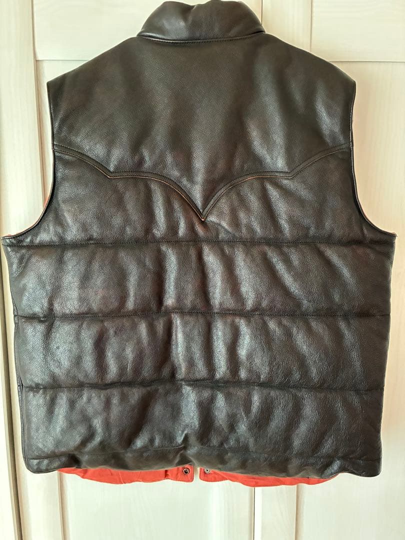 ジャケット・アウター RRL leather down vest