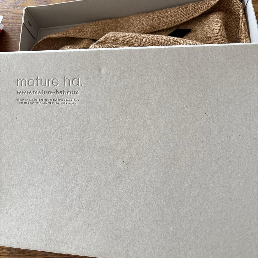 [mature ha.] マチュアーハ BOXED HAT 11cm brim