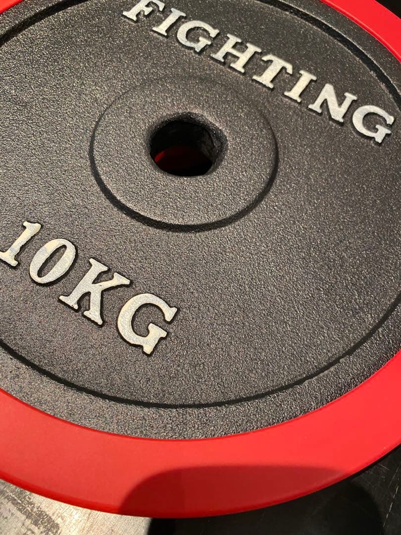 ぶ*う様 FIGHTING ROAD 10KG ウエイトプレート 2個セット