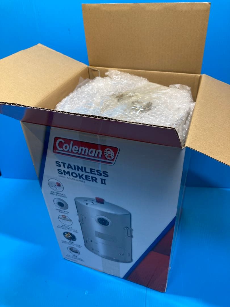 【未使用】Coleman／コールマン ステンレススモーカーII 本格的温燻器