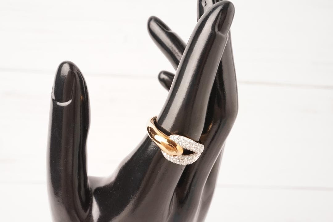 箱付き✨SWAROVSKI スワロフスキー リング指輪58 クリスタル＆ゴールド