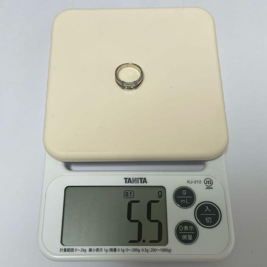 18KWG 指輪　0.55ct