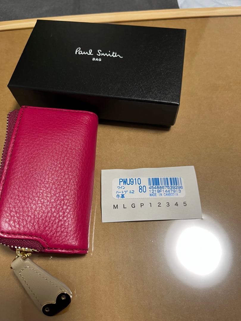 Paul Smith ピンク レザー キーケース