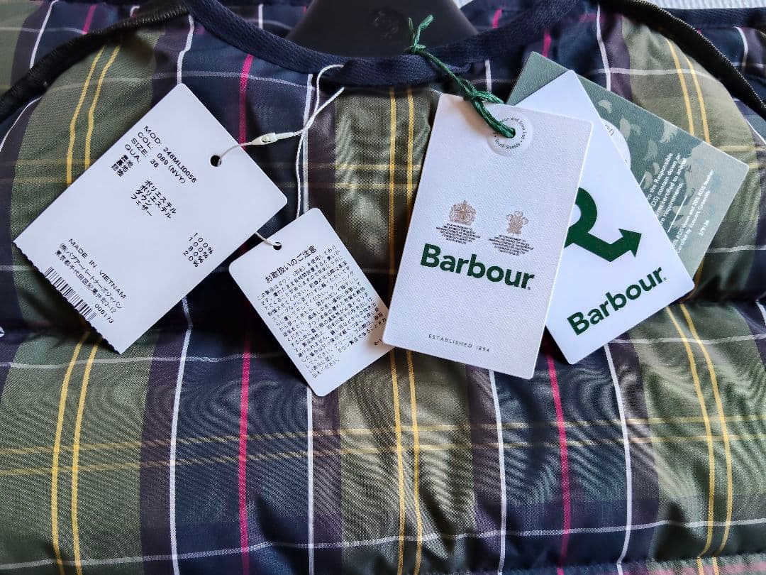 Barbour ネイビー ダウンベスト 新品未使用タグ付き サイズ 36