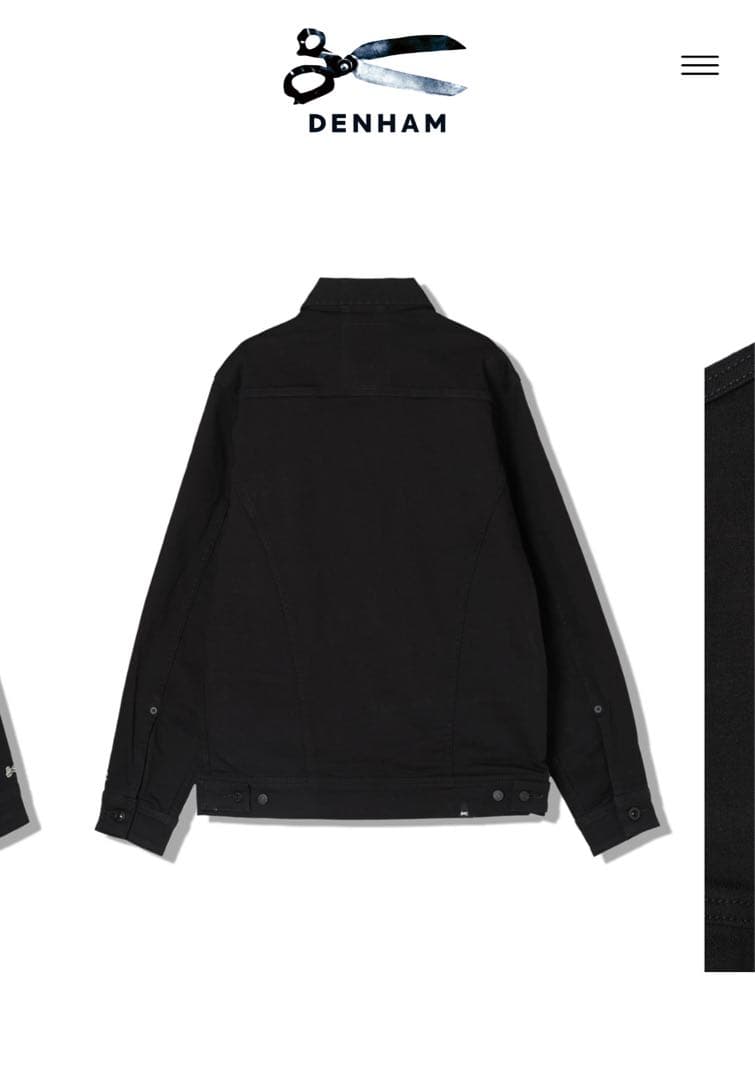 DENHAM AMSTERDAM POCKET BLFM30 ブラックジャケット