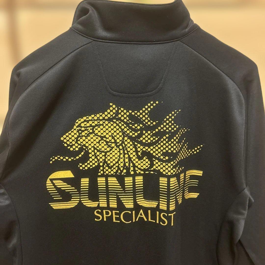 SUNLINE ハーフジップ長袖ウェア ブラック/ゴールド