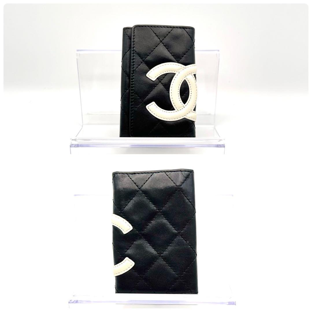 美品 CHANEL シャネル 6連キーケース マトラッセ カンボンライン
