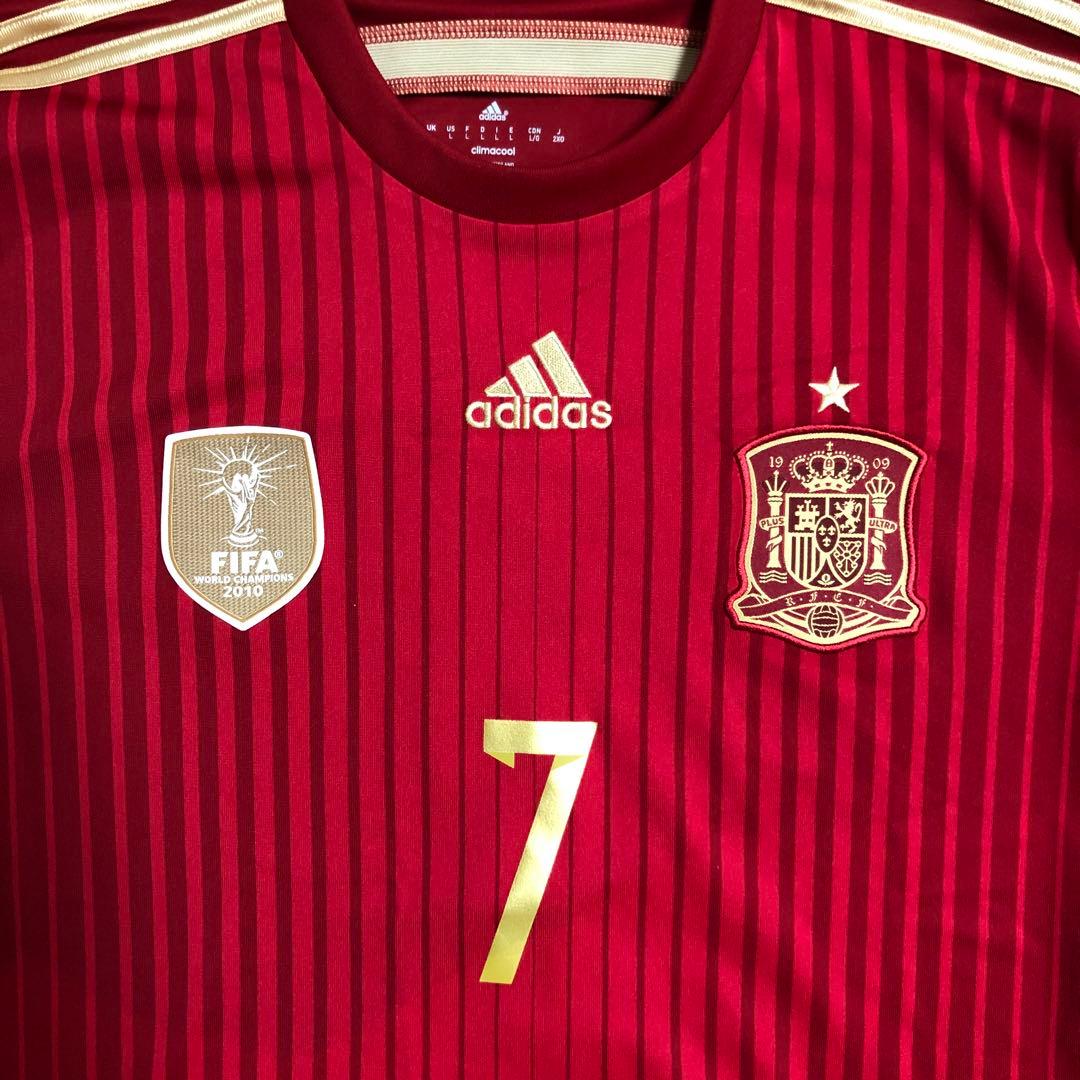 スペイン代表　ビジャ サイン入りユニフォーム